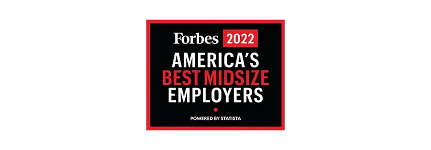 Forbes' List of America's Best Midsize Employers 2022