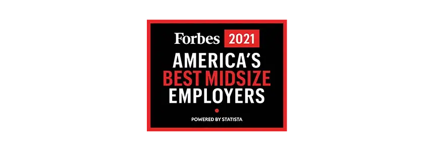 Forbes' List of America's Best Midsize Employers 2021