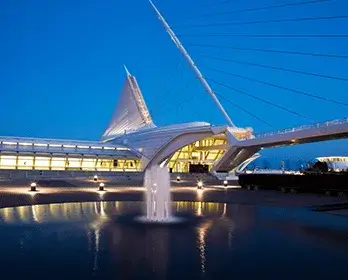 Milwaukee Art Museum Dusk Wisconsin: Online Loans