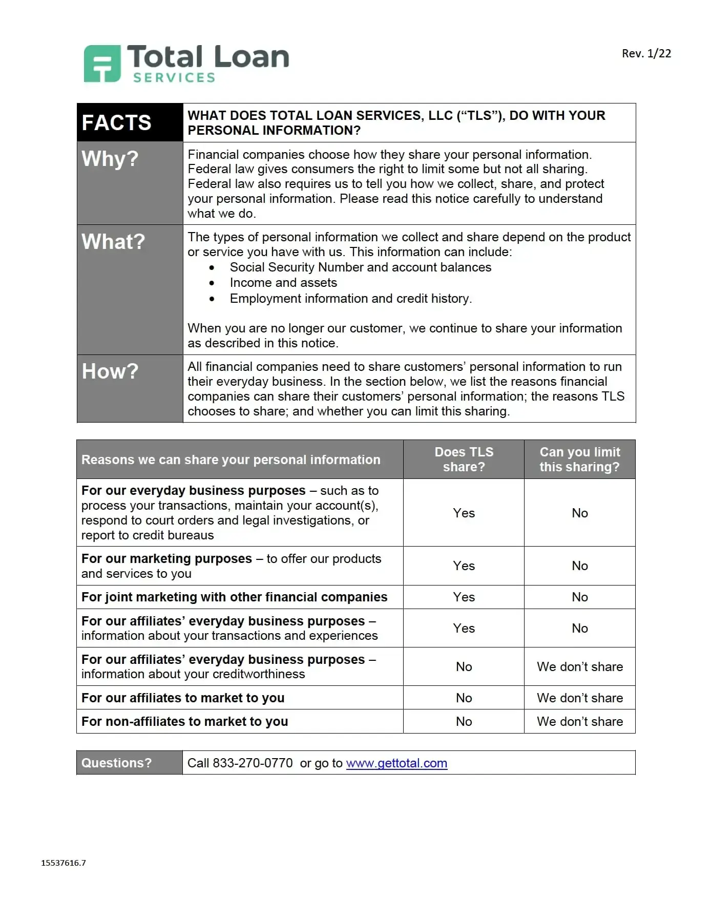 Advance Financial Privacy Policy Alabama Page 3